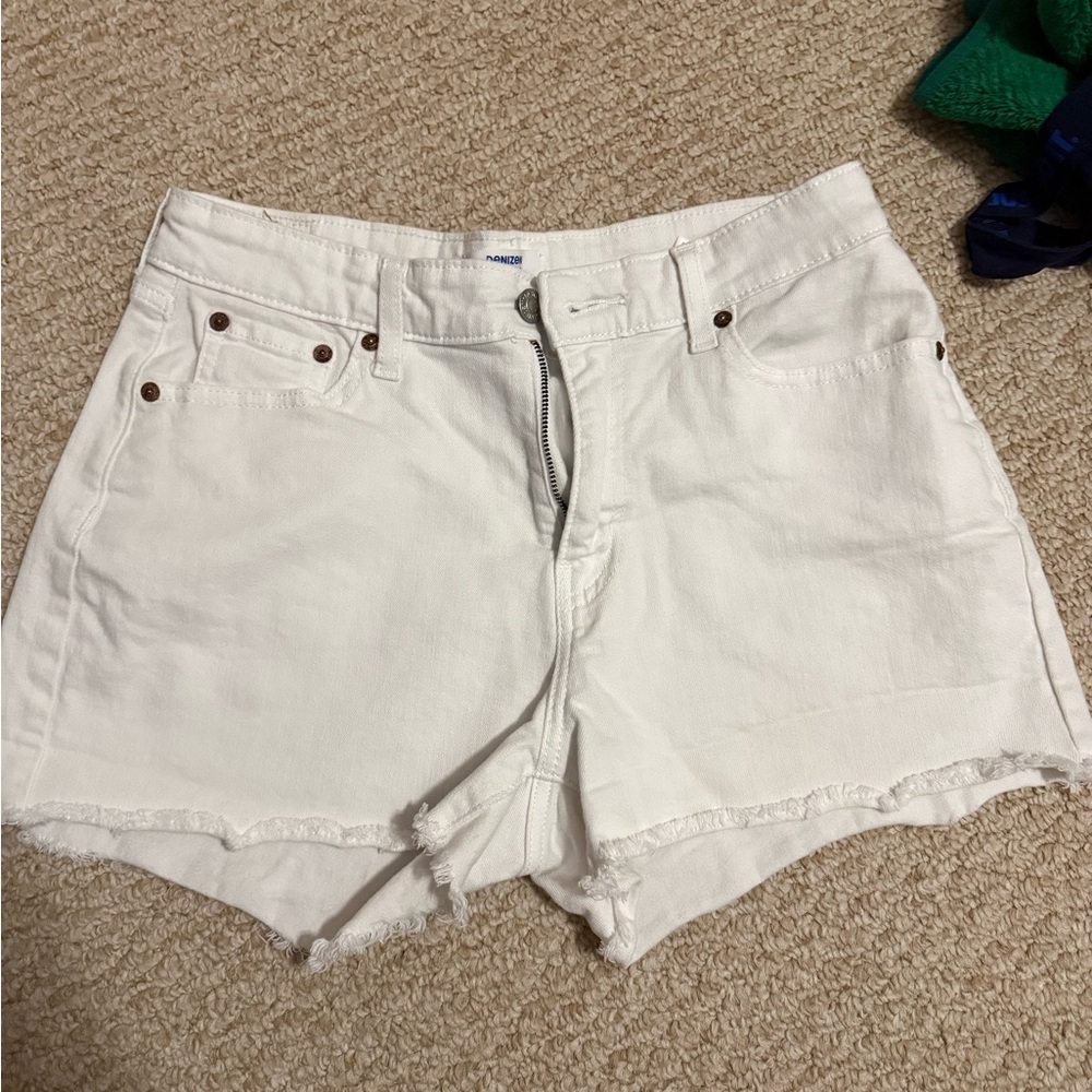 Denizen from Levi's White Jean Shorts